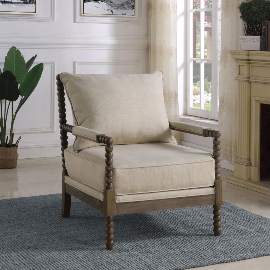 Blanchett Beige Accent Chair