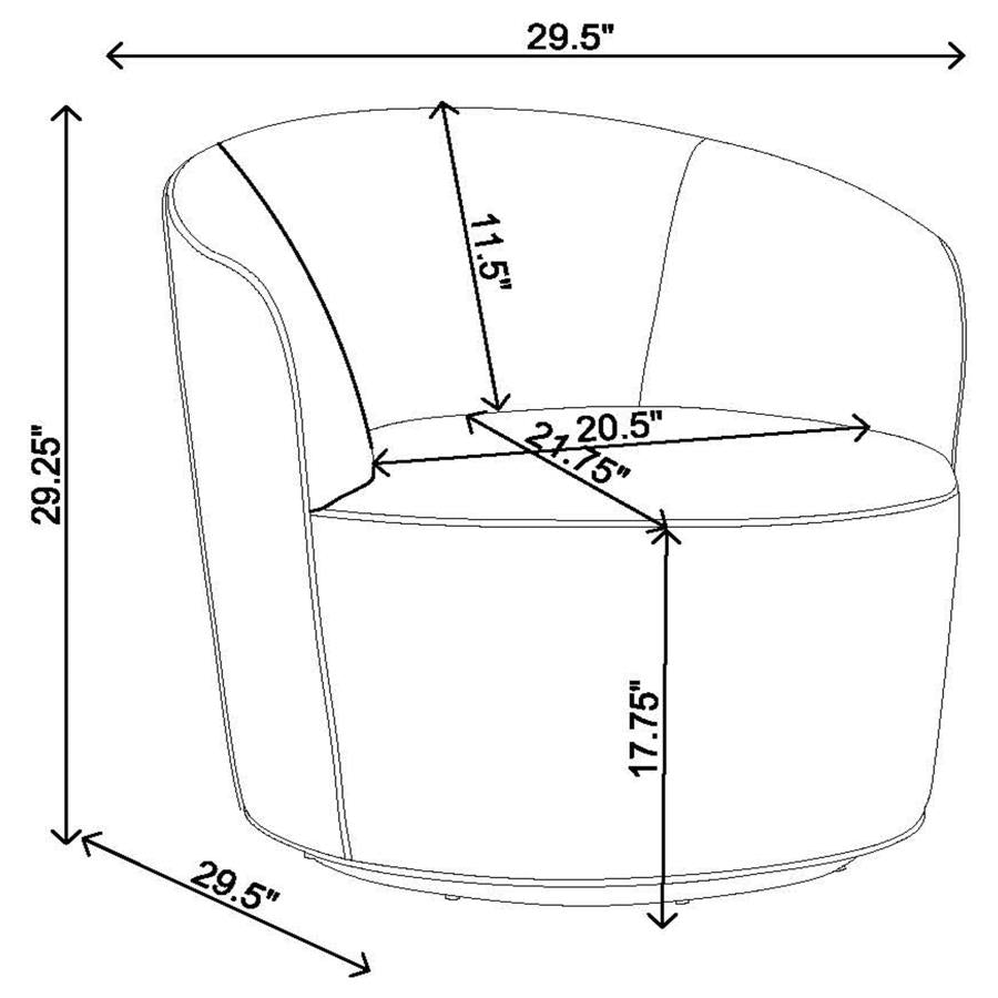 Joyce Orange Swivel Chair