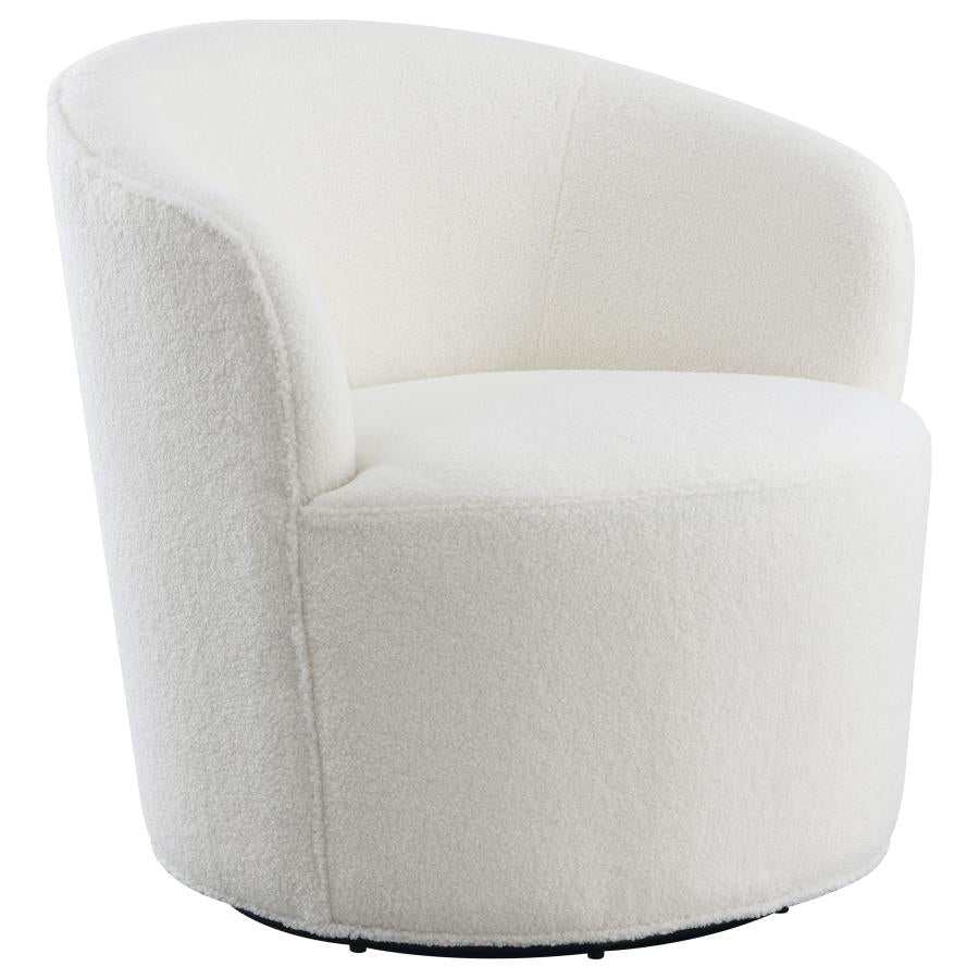 Joyce White Swivel Chair