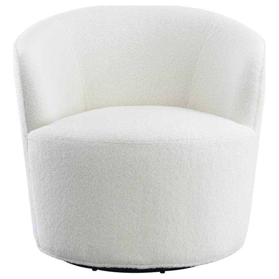 Joyce White Swivel Chair