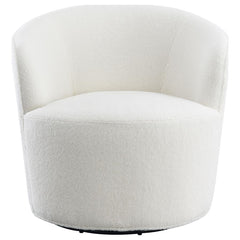 Joyce White Swivel Chair