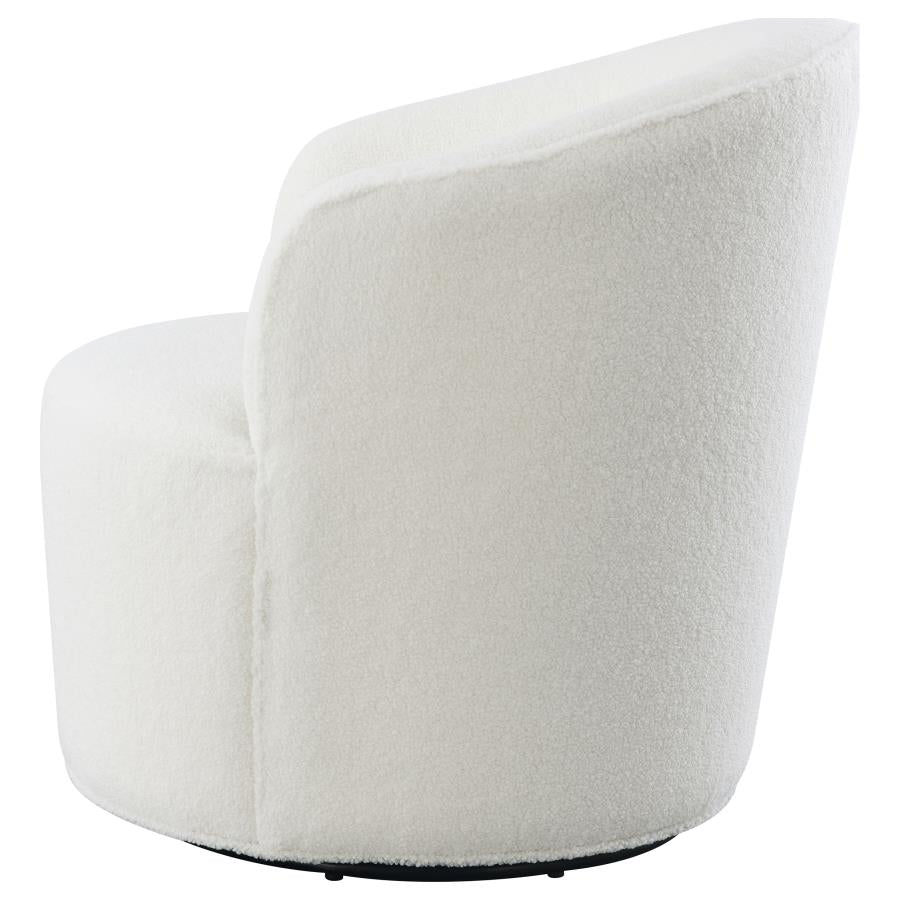 Joyce White Swivel Chair