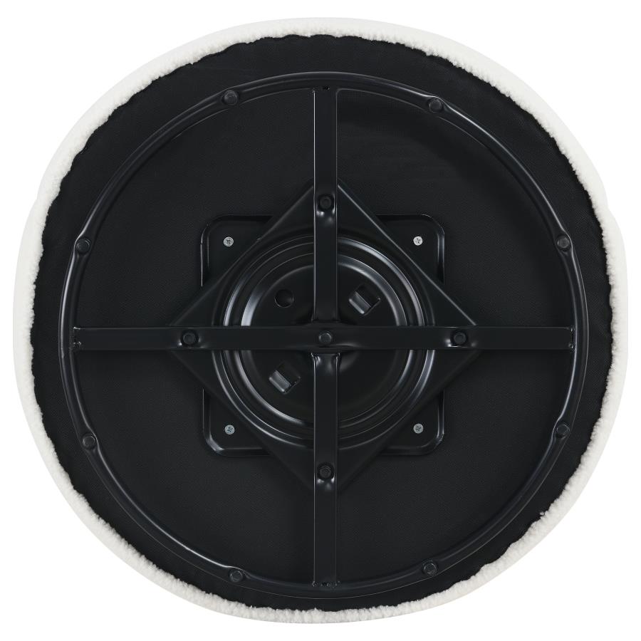 Joyce White Swivel Chair