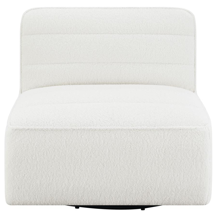 Cobie White Swivel Chair