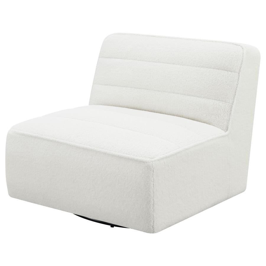 Cobie White Swivel Chair