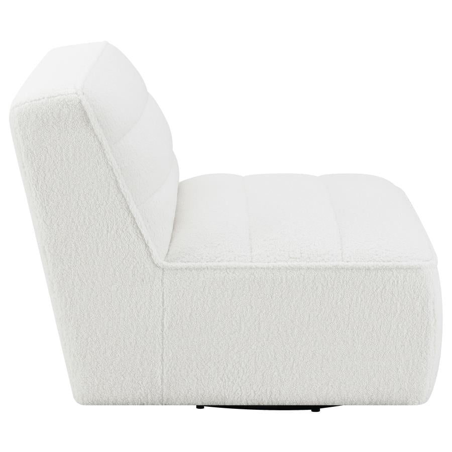 Cobie White Swivel Chair