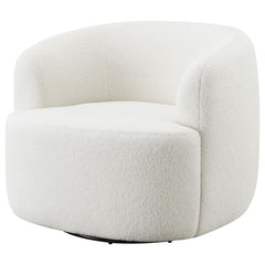 Hudson White Swivel Chair
