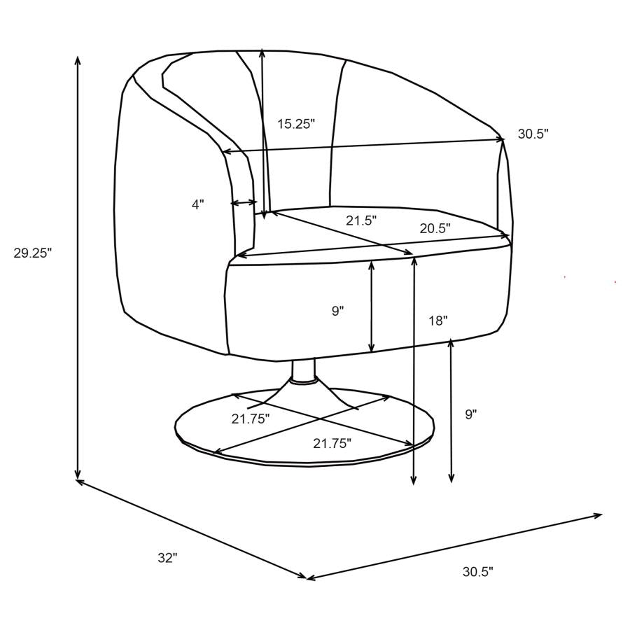 Dave Beige Swivel Chair