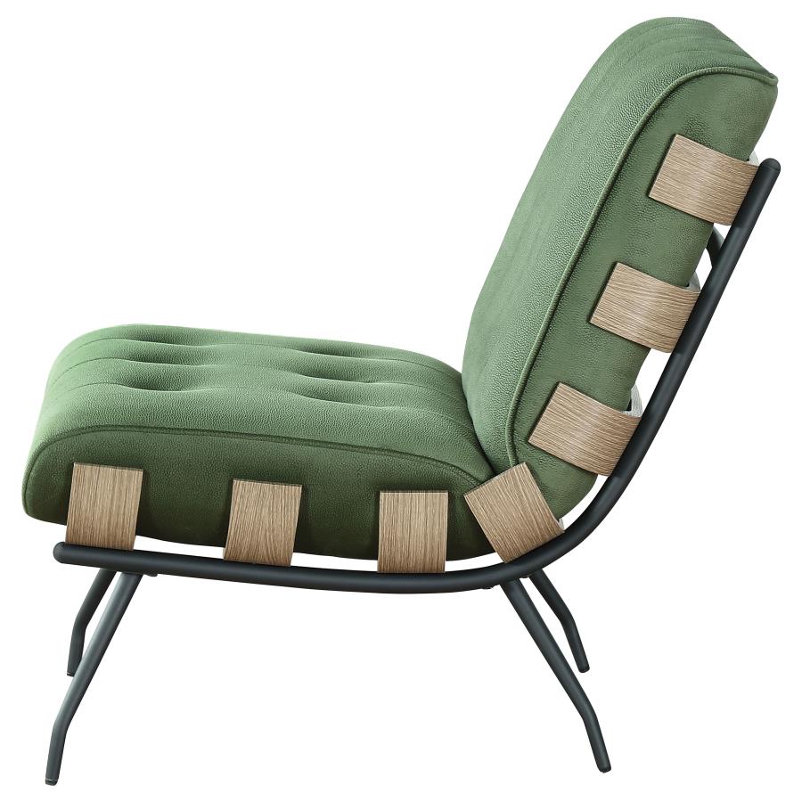 Aloma Green Accent Chair