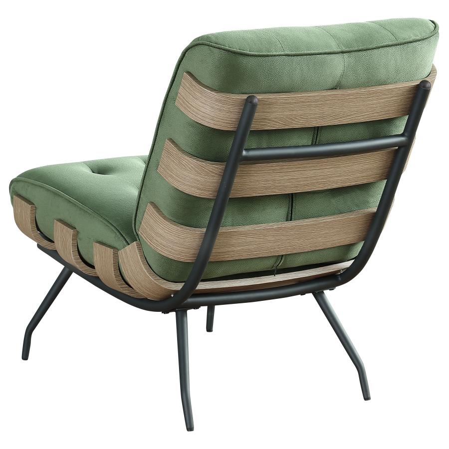 Aloma Green Accent Chair