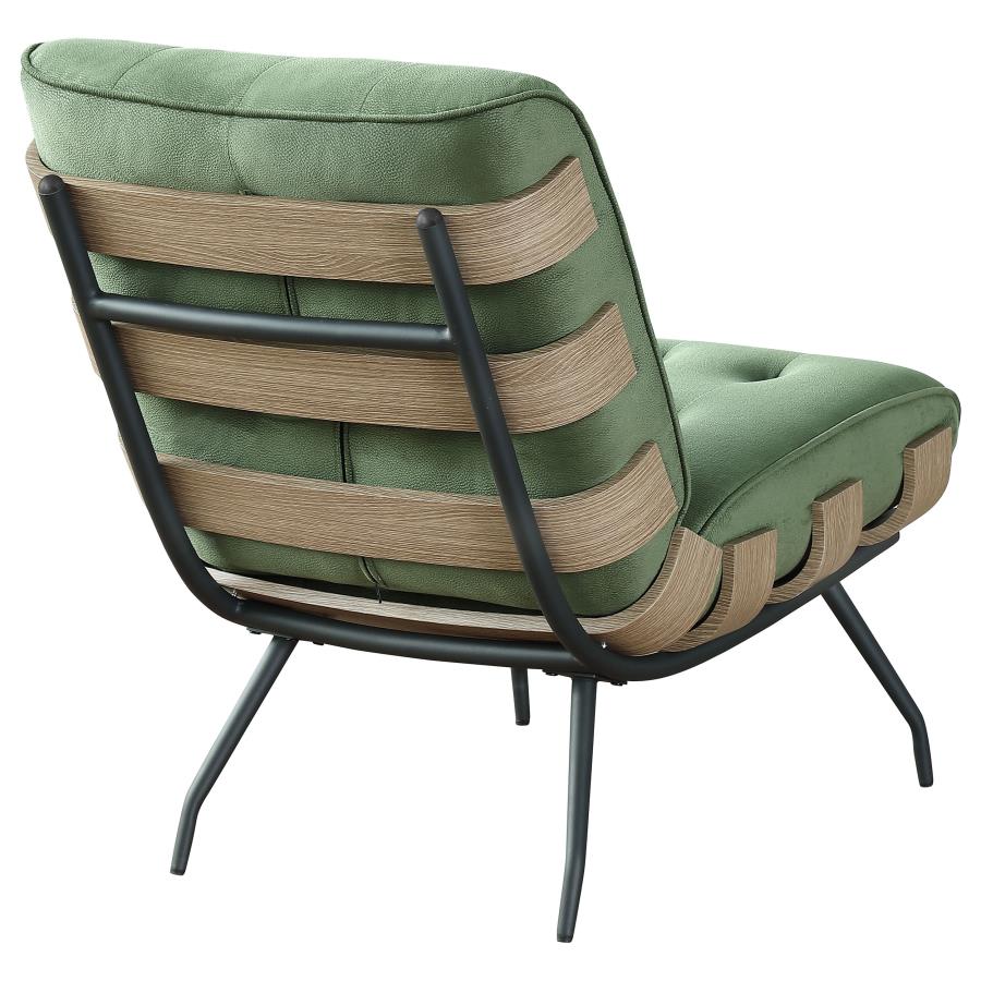 Aloma Green Accent Chair