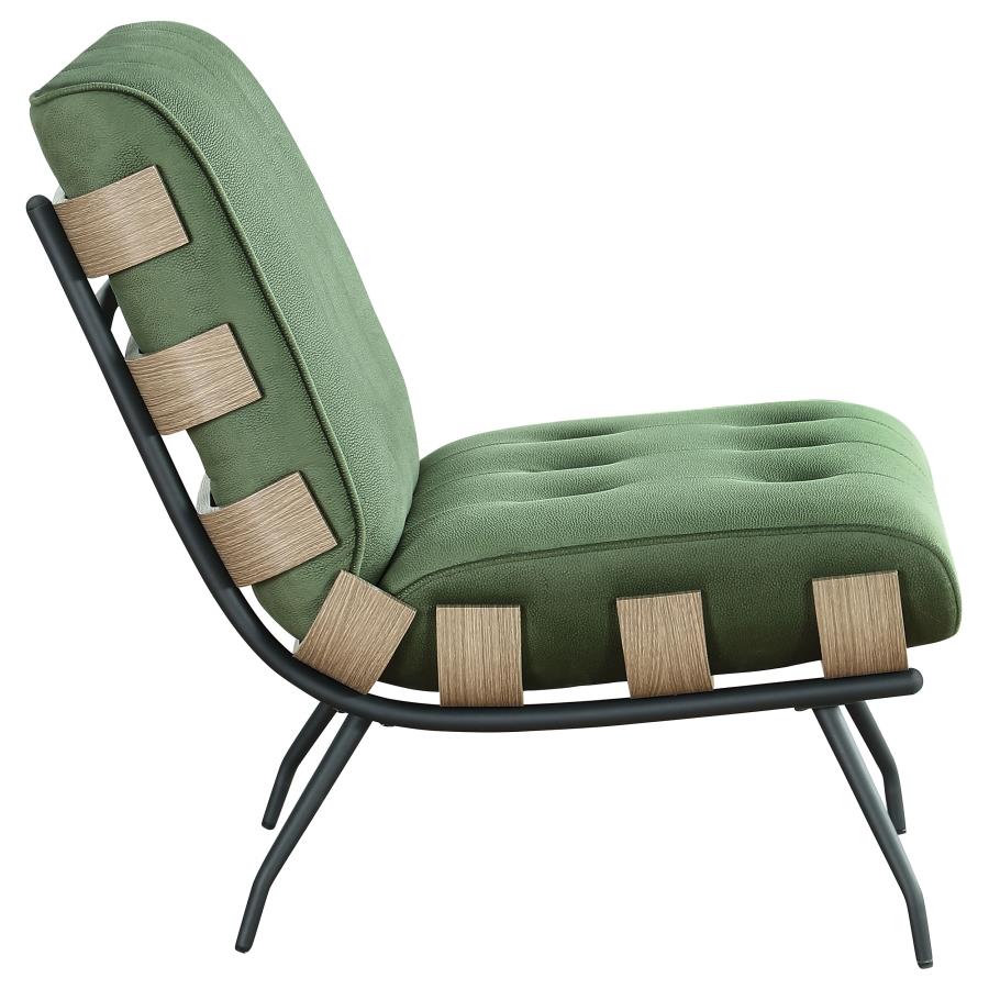 Aloma Green Accent Chair