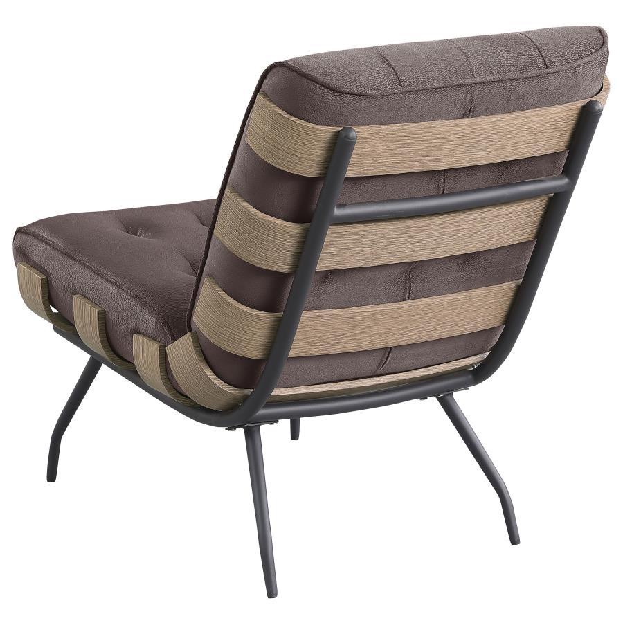 Aloma Brown Accent Chair