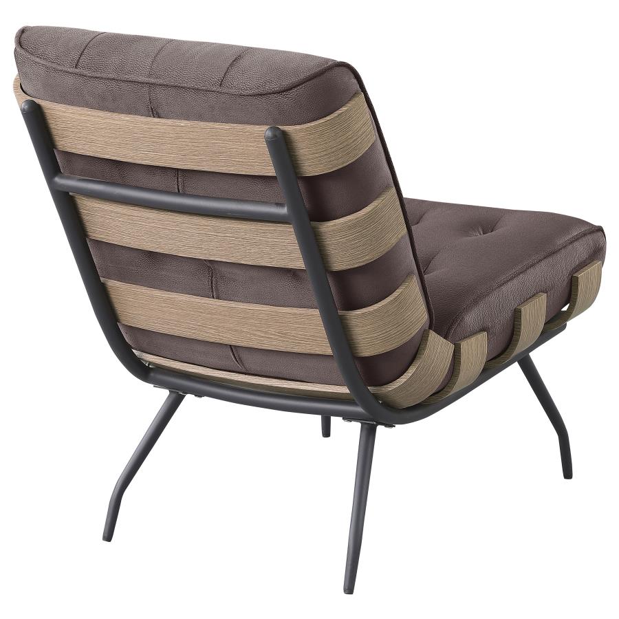 Aloma Brown Accent Chair