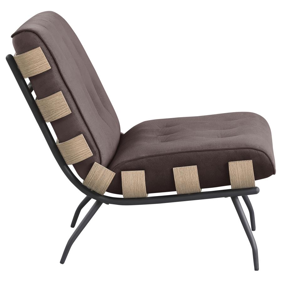 Aloma Brown Accent Chair