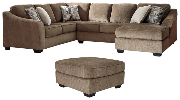Graftin 3-Piece Sectional with Ottoman - PKG002367