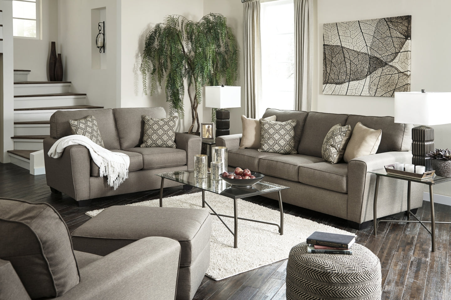Calicho Sofa, Loveseat, Chair and Ottoman