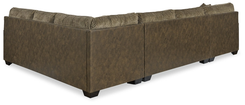 Abalone 3-Piece Sectional with Ottoman - PKG002370