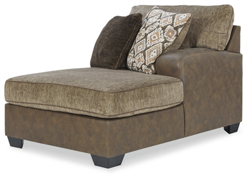 Abalone 3-Piece Sectional with Ottoman - PKG002371