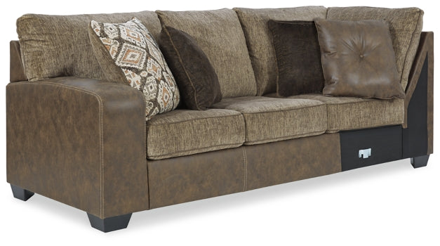Abalone 3-Piece Sectional with Ottoman - PKG002371