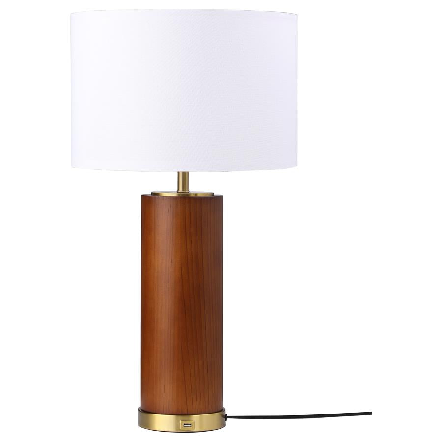 Aziel White Table Lamp