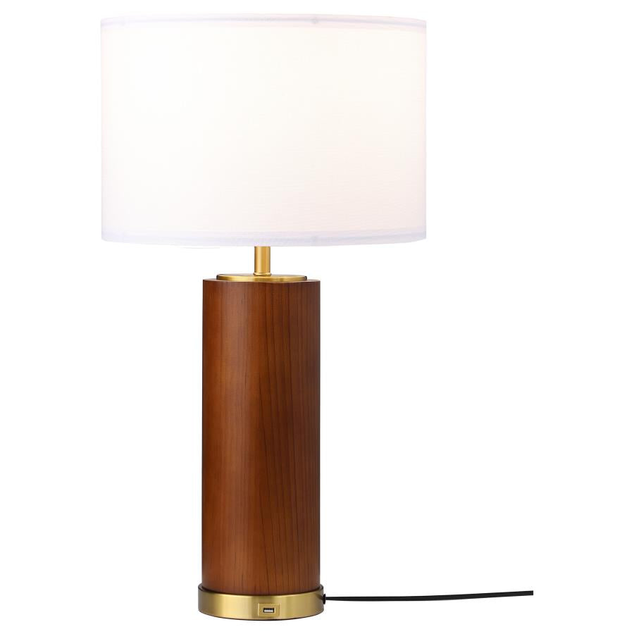 Aziel White Table Lamp