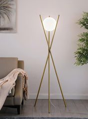 Yamileth Gold Floor Lamp
