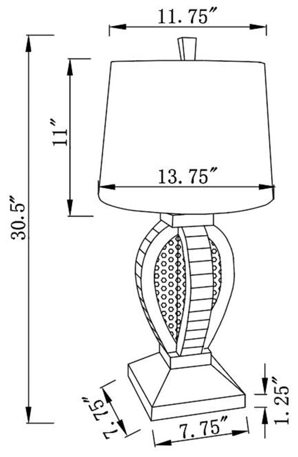 Klein Silver Table Lamp