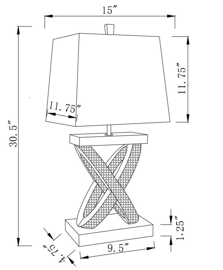 Dominick Silver Table Lamp