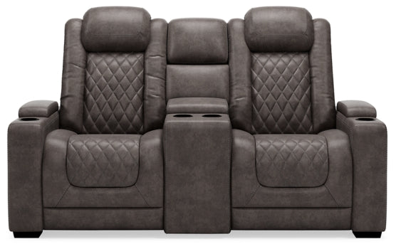 HyllMont Power Reclining Loveseat with Console