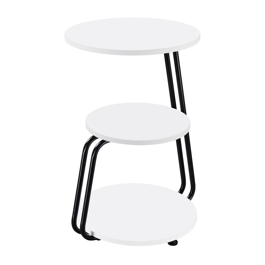 Hilly White Side Table