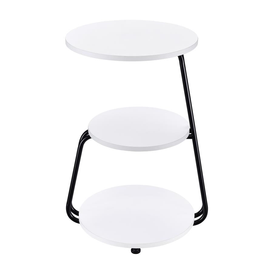 Hilly White Side Table