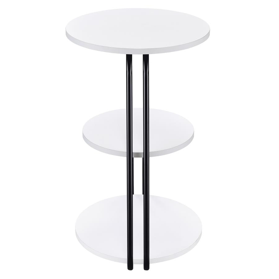 Hilly White Side Table