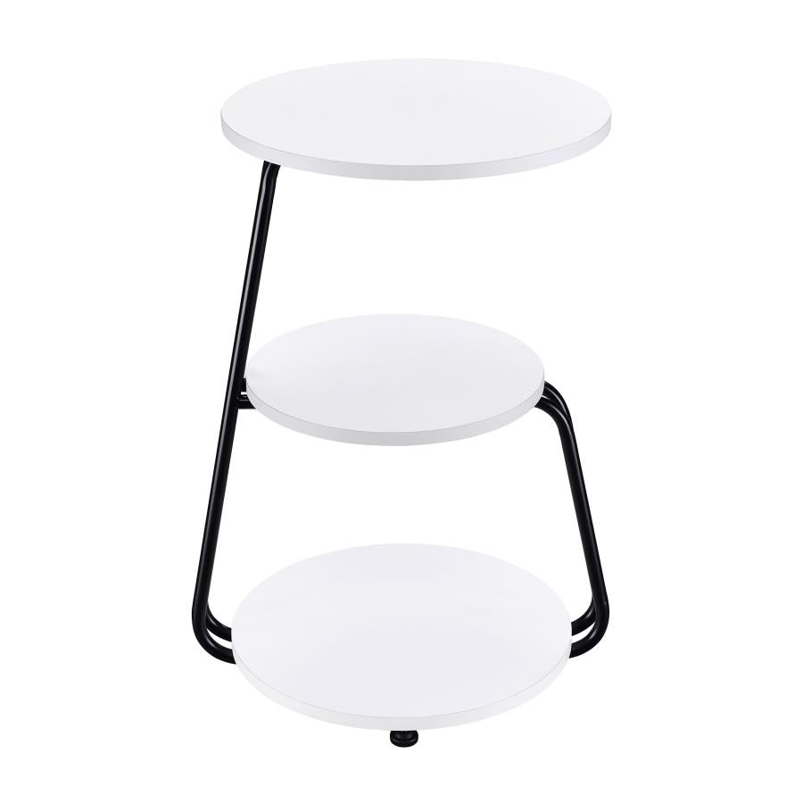 Hilly White Side Table