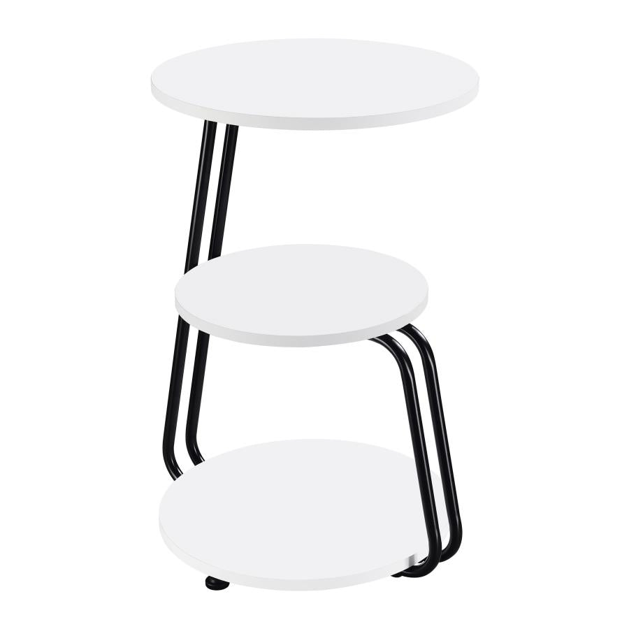 Hilly White Side Table
