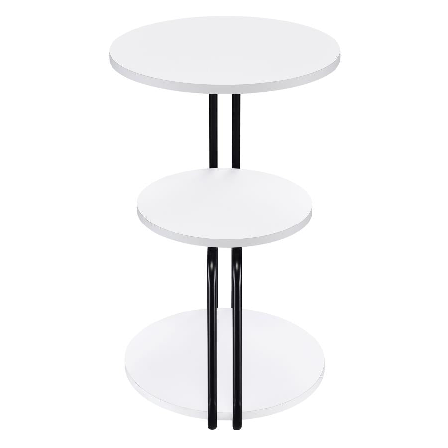 Hilly White Side Table