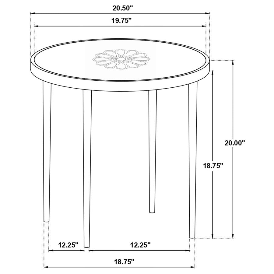 Kofi White Side Table