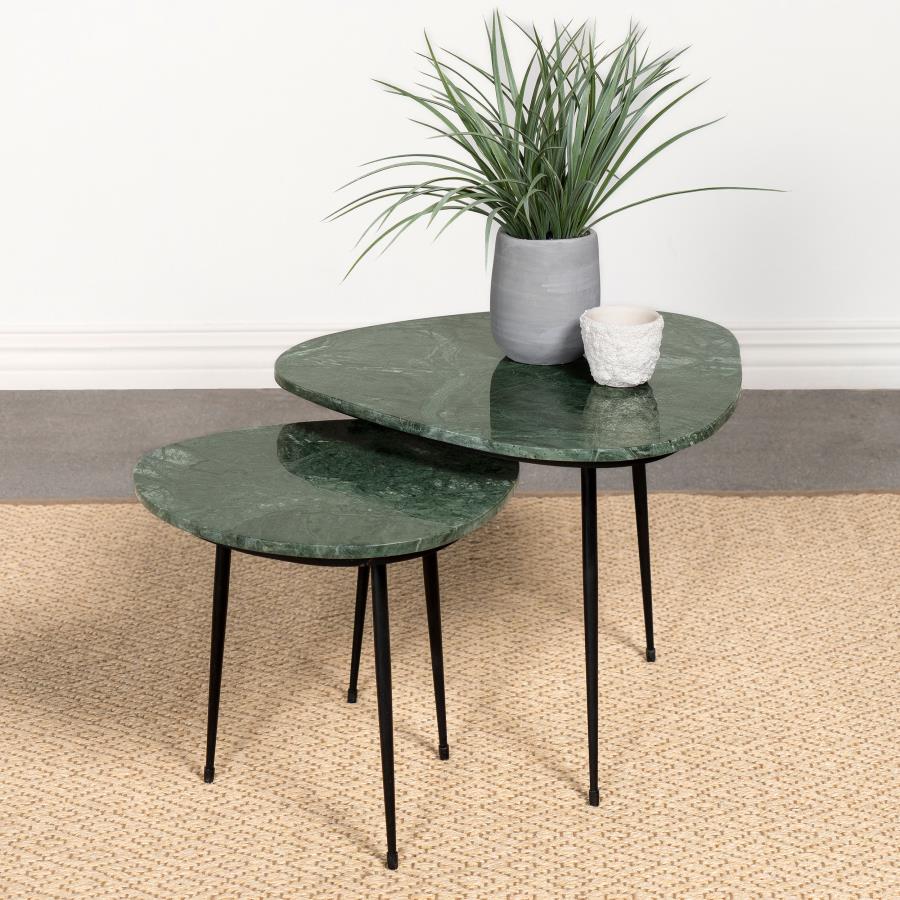 Tobias Black 2 Pc Nesting Table