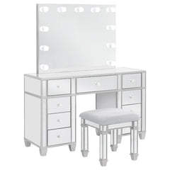 Allora Silver Vanity Set