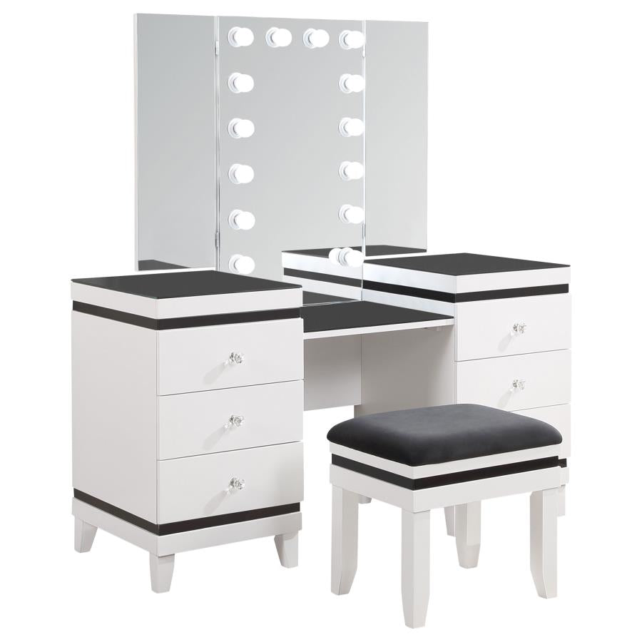 Talei Black Vanity Set