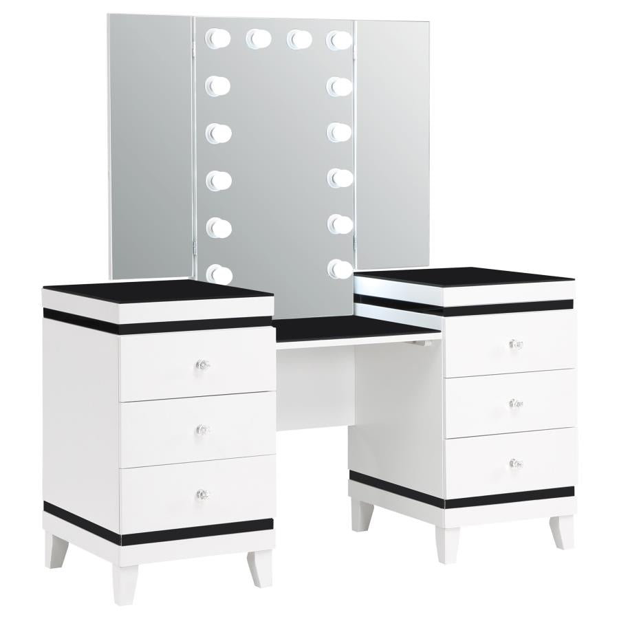 Talei Black Vanity Set