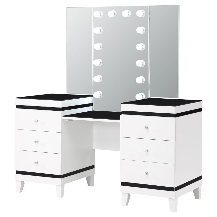 Talei Black Vanity Set