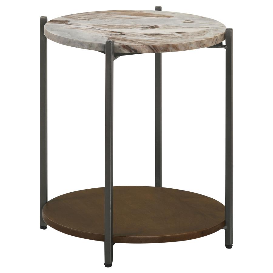 Noemie Brown Side Table