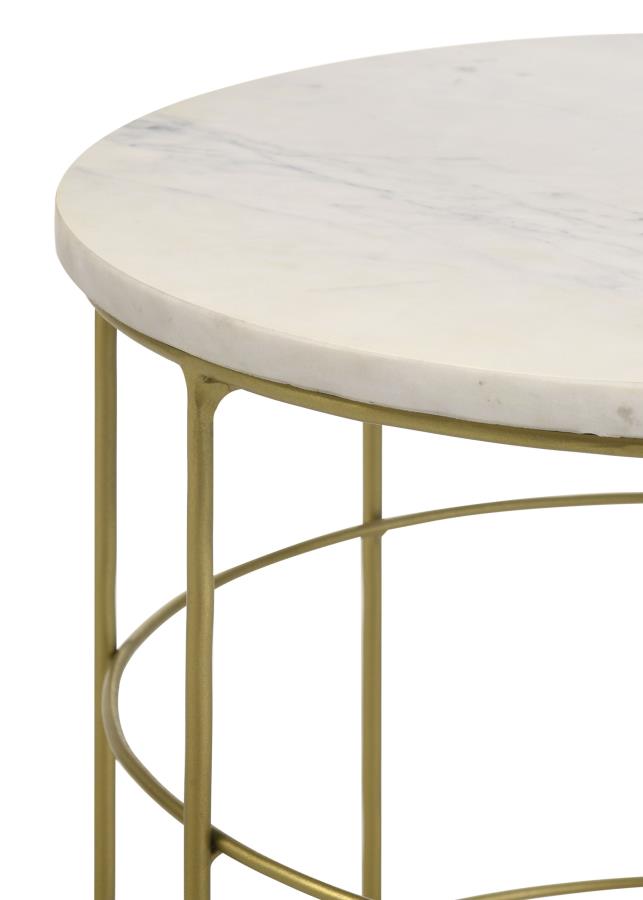 Heloisa Gold Side Table