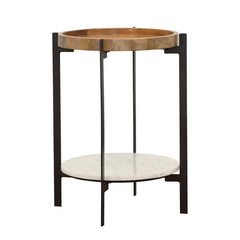 Adhvik Brown Side Table