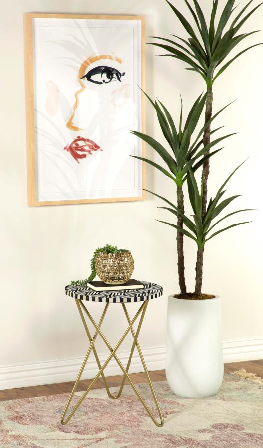 Xenia Gold Side Table