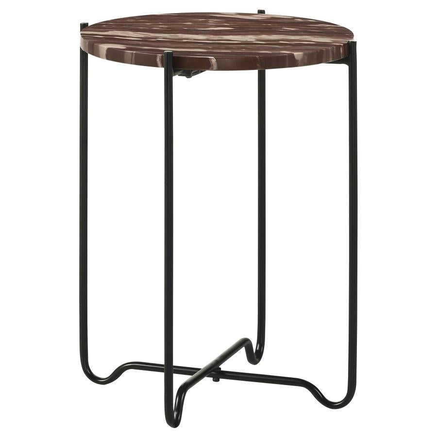 Latifa Red Side Table