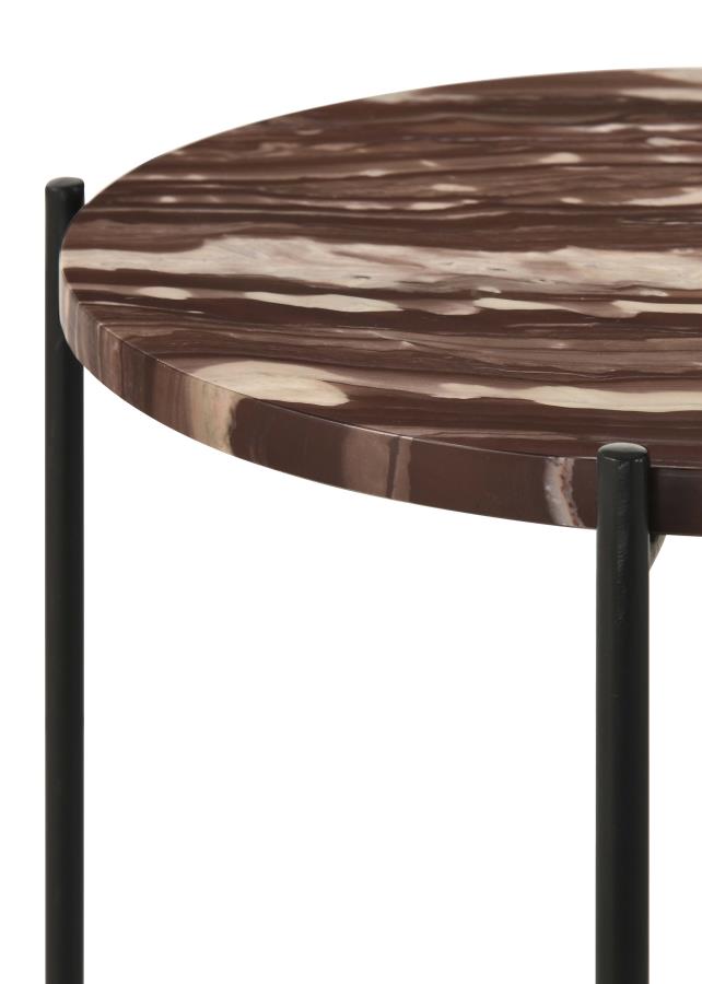 Latifa Red Side Table