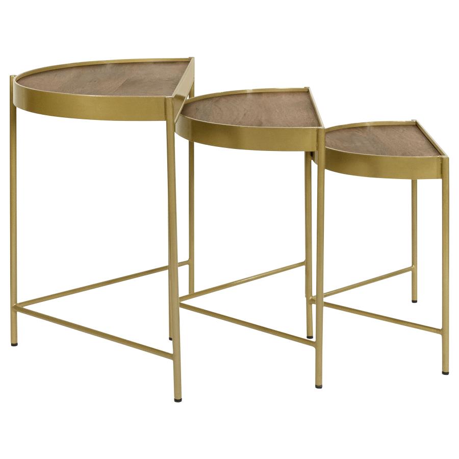 Tristen Brown 3 Pc Nesting Table