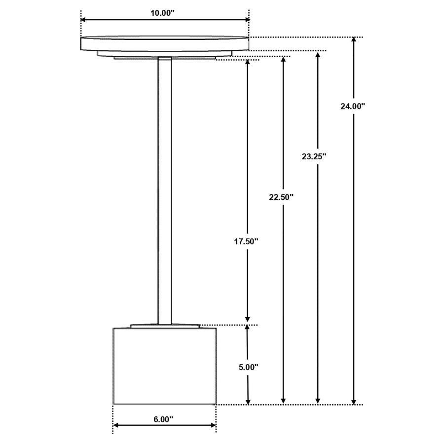 Fulcher White Side Table